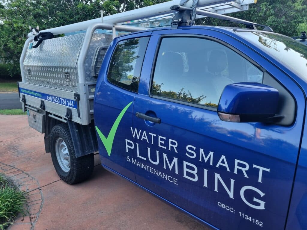 Water Smart Plumbing van, servicing Mooloolaba and the Sunshine Coast area