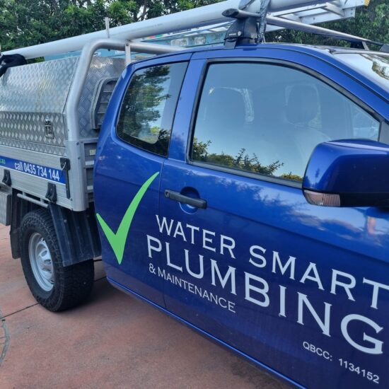 Water Smart Plumbing van, servicing Mooloolaba clients