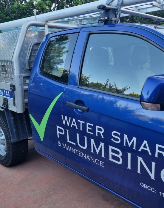 Water Smart Plumbing van, servicing Mooloolaba