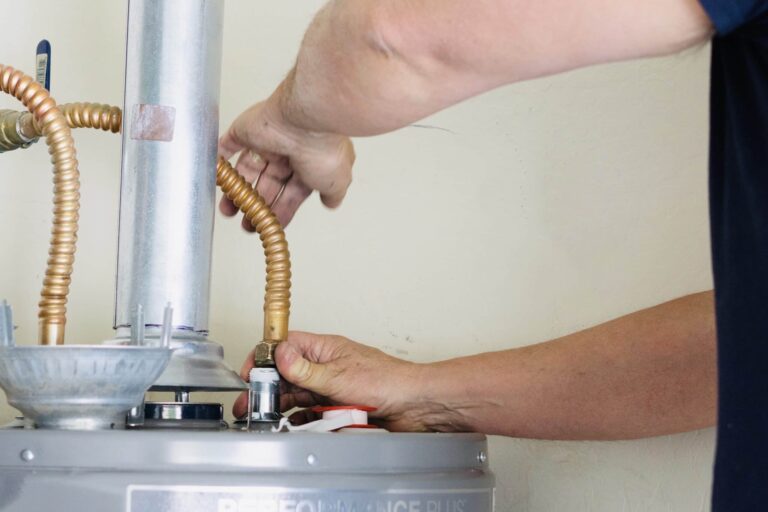 making adjustments during a hot water system replacement