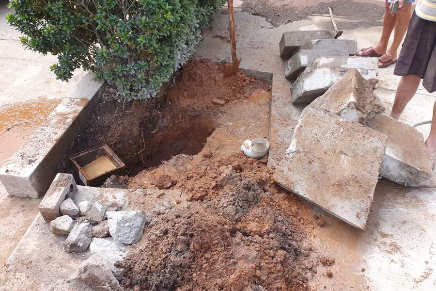 burst water main repair Buderim